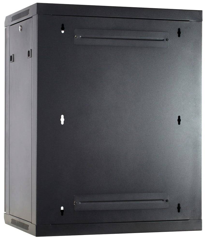 Danicom - 15 HE Serverschrank, Wandgehäuse mit Glastür, nicht vormontiert (BxTxH) 600 x 600 x 770mm