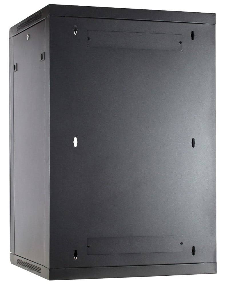 Danicom - 18 HE Serverschrank, Wandgehäuse mit Glastür (BxTxH) 600 x 600 x 900mm