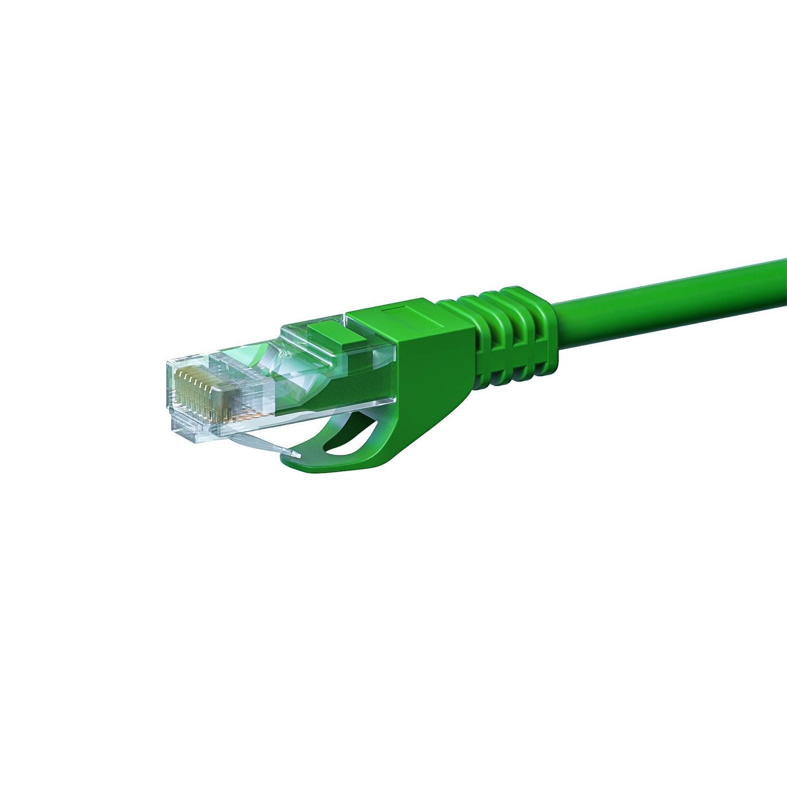 Danicom - CAT5e Netzwerkkabel, U/UTP, 15 meter, Grün, 100% Kupfer