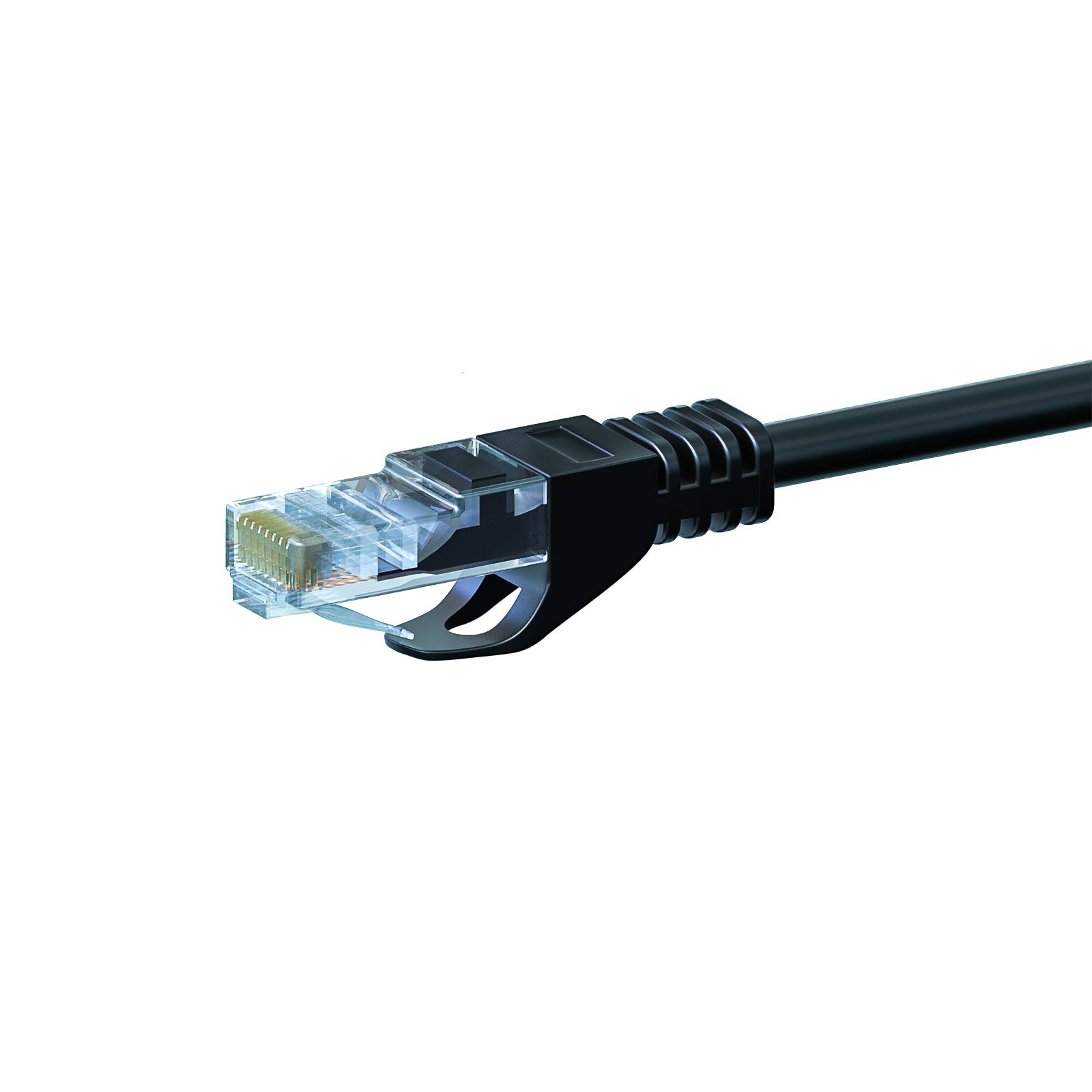 Danicom - CAT 5e Netzwerkkabel U/UTP – 0.25 Meter - Schwarz - CCA