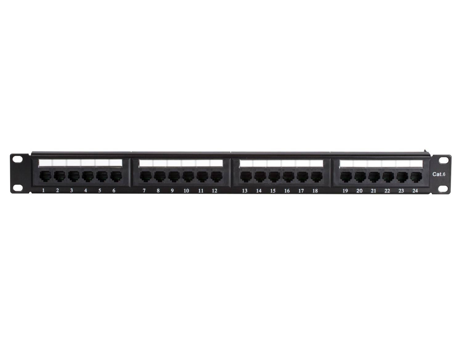 Danicom - Patchpanel 19" CAT6 UTP - 24 ports