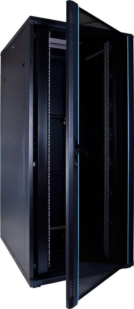 Danicom - 37 HE 19” Serverschrank, mit Glastür (BxTxH) 800 x 1000 x 1800mm