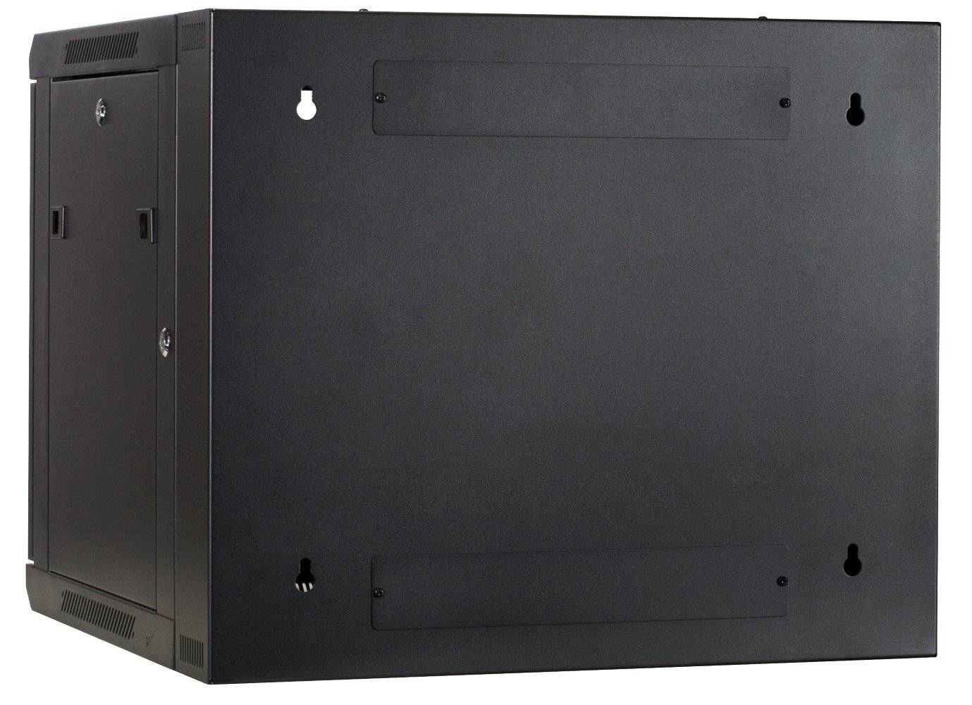 Danicom - 9 HE Serverschrank, wendbares Wandgehäuse mit Glastür (BxTxH) 600 x 600 x 501mm