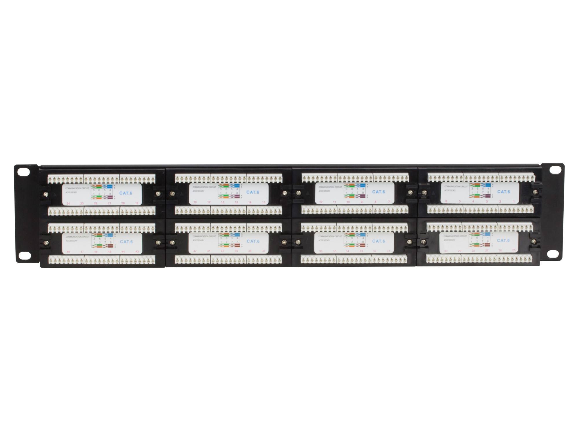 Danicom - Patchpanel 19" CAT6 UTP - 48 ports