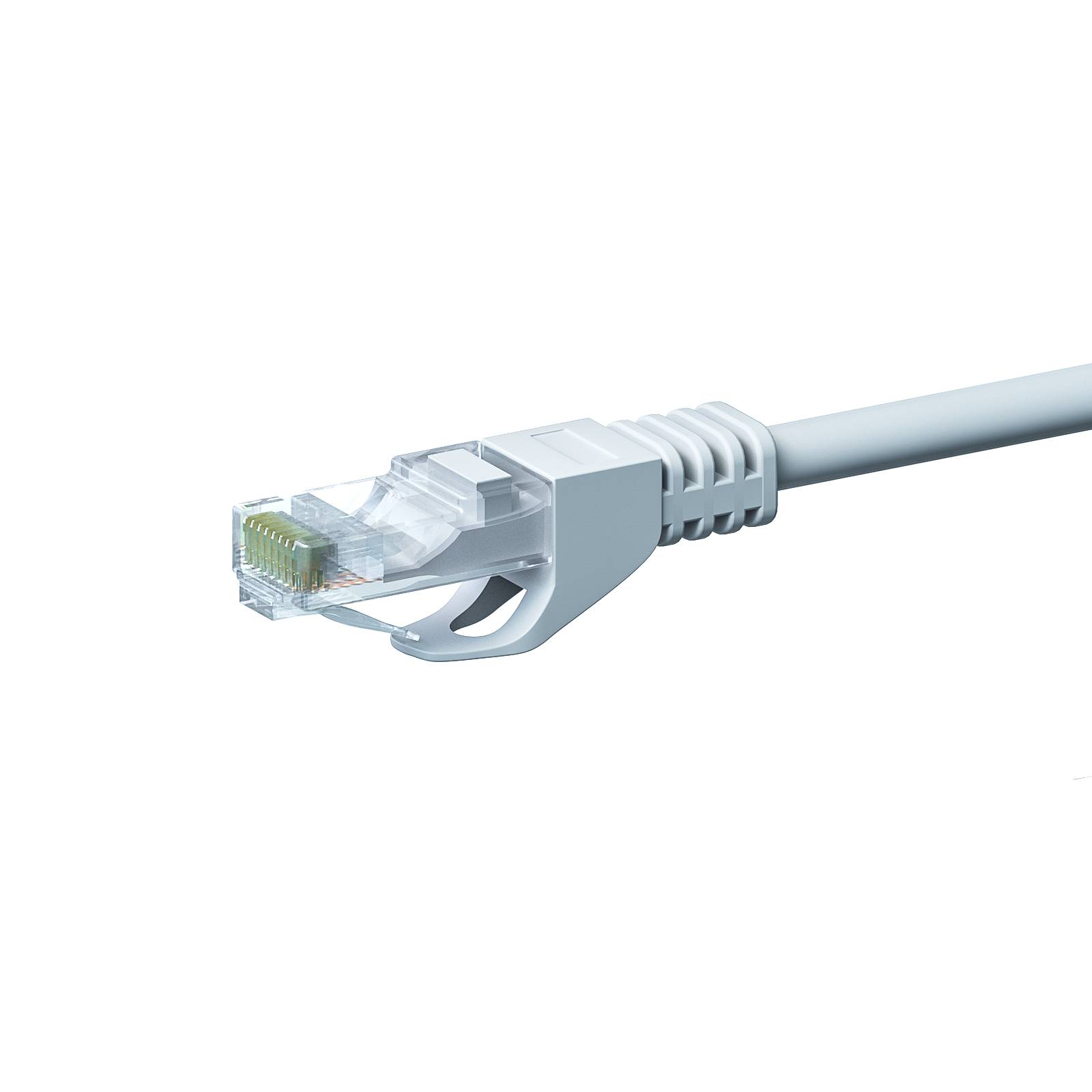 Danicom - CAT5e Netzwerkkabel, U/UTP, 0.50 meter, Weiß, 100% Kupfer