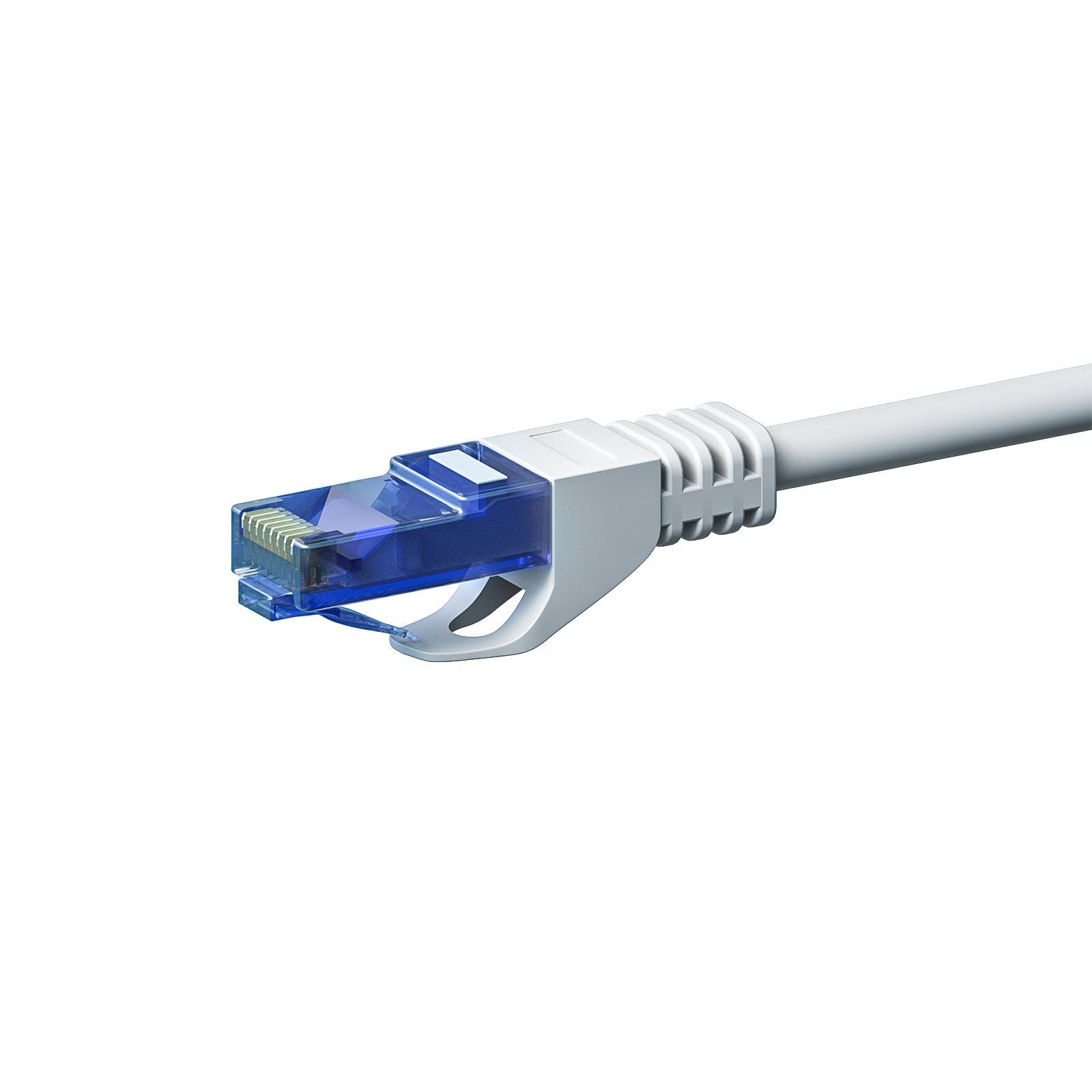 Danicom - CAT6a Netzwerkkabel 100% Kupfer - U/UTP - 1,50 Meter - Weiß