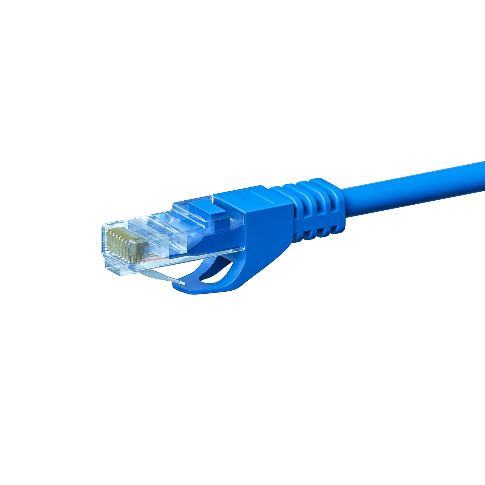 Danicom - CAT 5e Netzwerkkabel U/UTP – 2 Meter - Blau - CCA