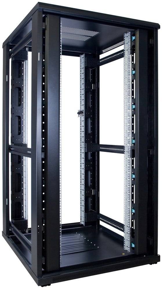Danicom - 32 HE 19” Serverschrank, mit Glastür (BxTxH) 800 x 1000 x 1600mm