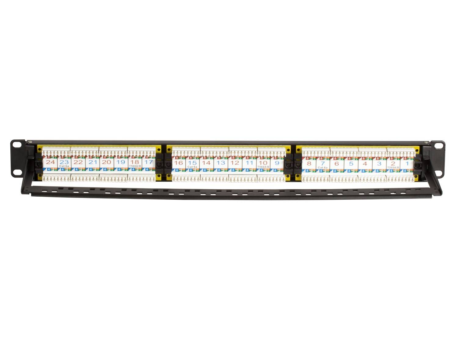 Danicom - Patchpanel 19" CAT6a UTP - 24 ports
