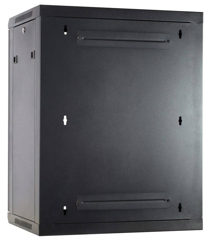 Danicom - 15 HE Serverschrank, Wandgehäuse, mit Glastür, nicht vormontiert (BxTxH) 600 x 450 x 770 mm