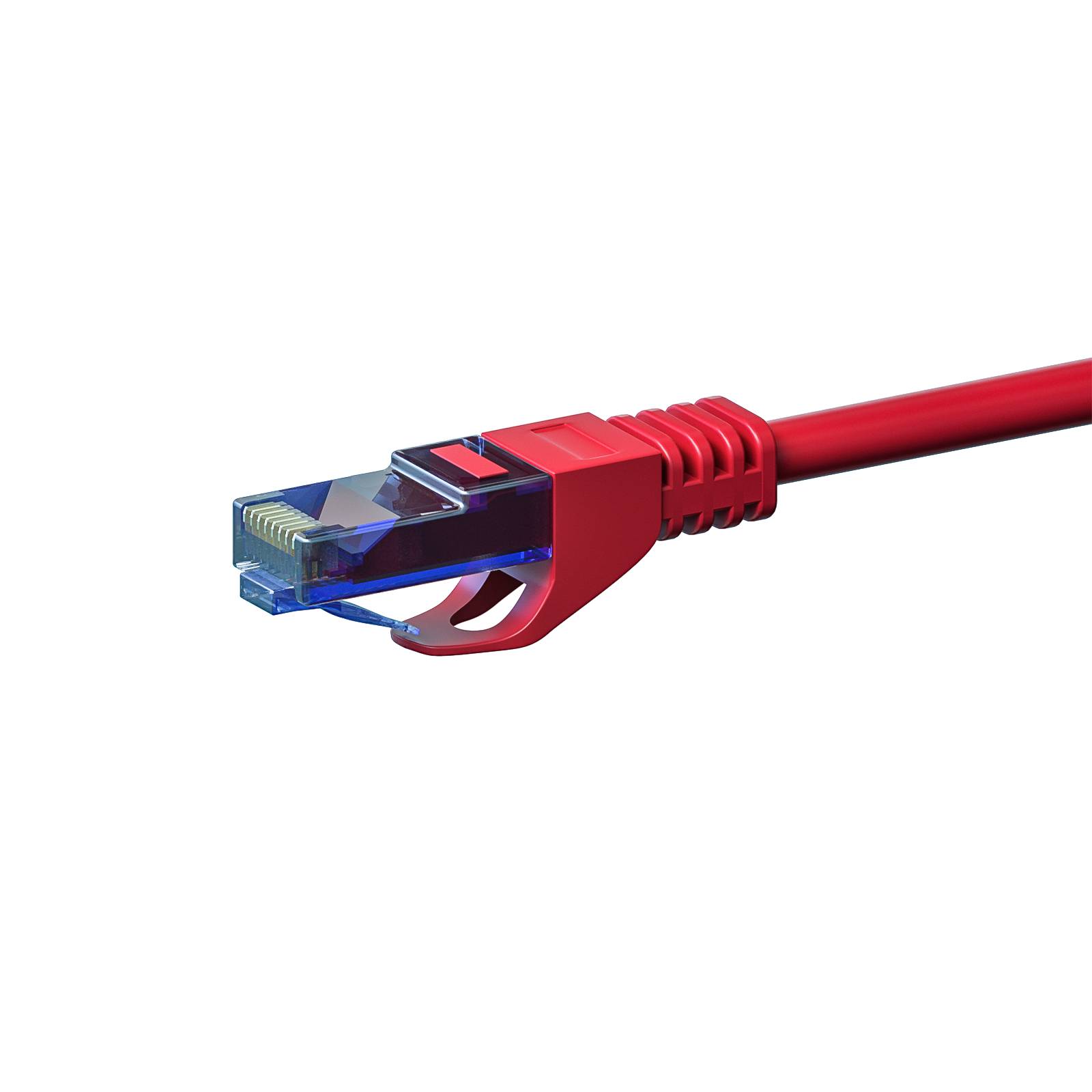 Danicom - UTP CAT6a 0,25m rot - 100% Kupfer