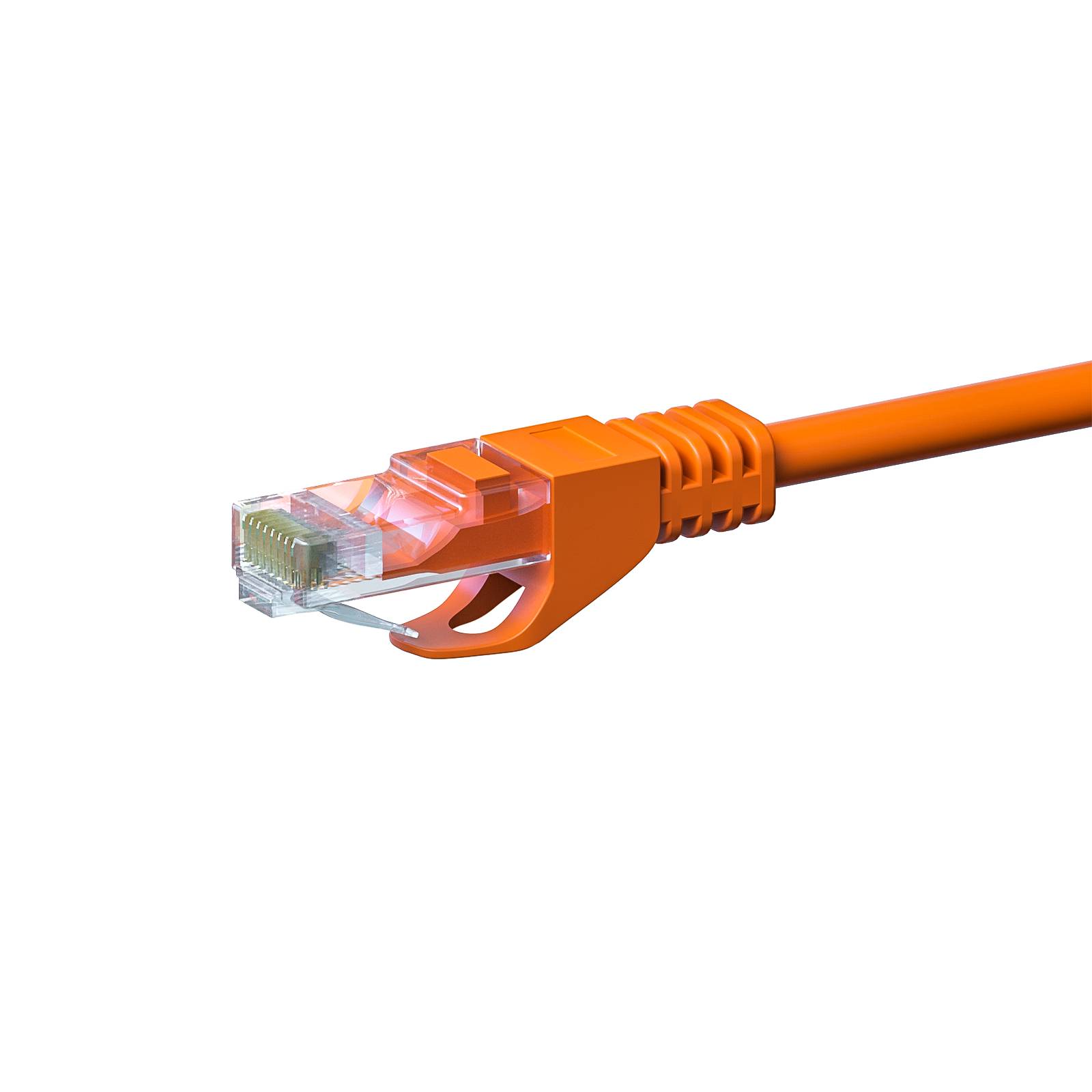 Danicom - CAT5e Netzwerkkabel, U/UTP, 3 meter, Orange, 100% Kupfer