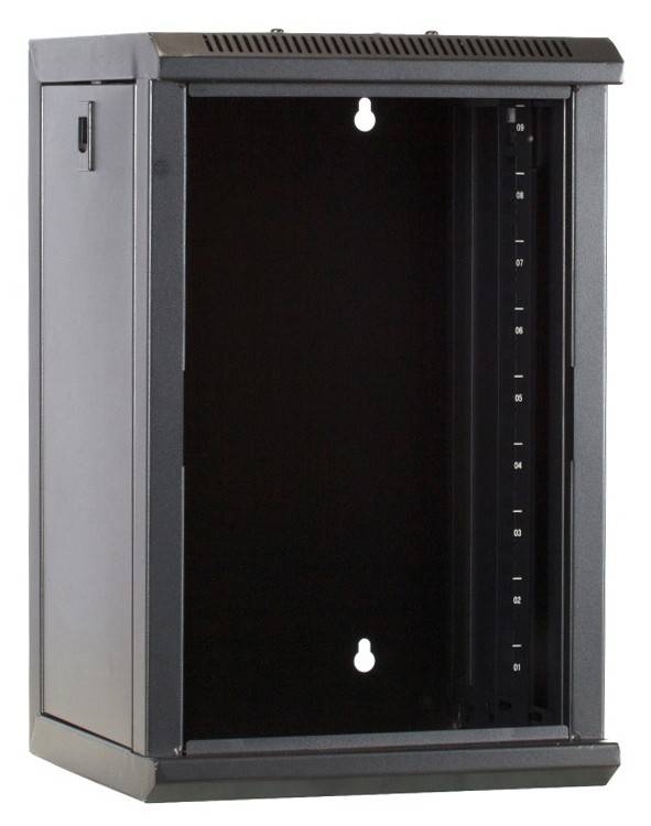 Danicom - 9 HE, 10” Serverschrank, mit Glastür, (BxTxH) 312x310x486mm