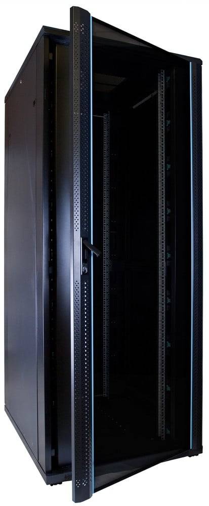 Danicom - 42 HE 19” Serverschrank, mit Glastür (BxTxH) 800 x 1000 x 2000mm