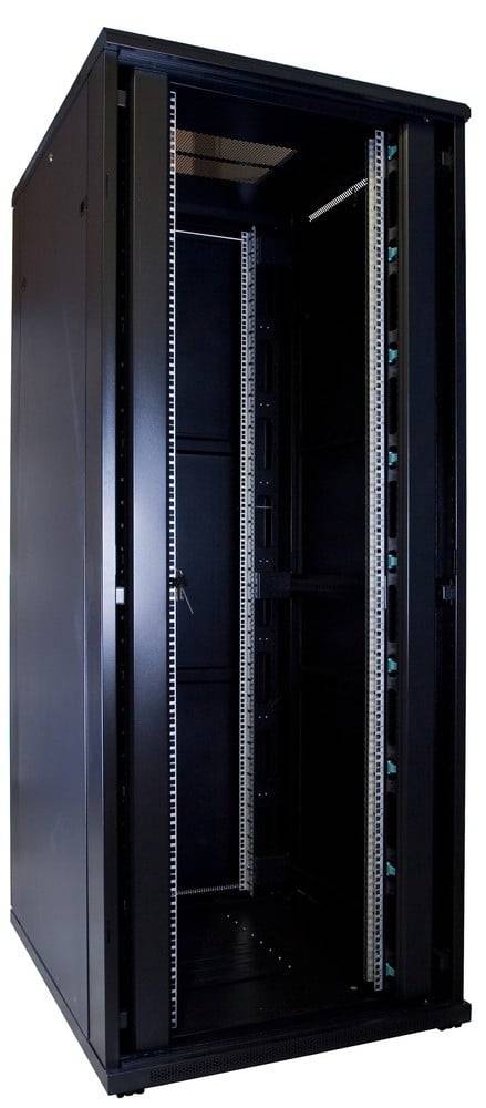 Danicom - 42 HE 19” Serverschrank, mit Glastür (BxTxH) 800 x 1000 x 2000mm