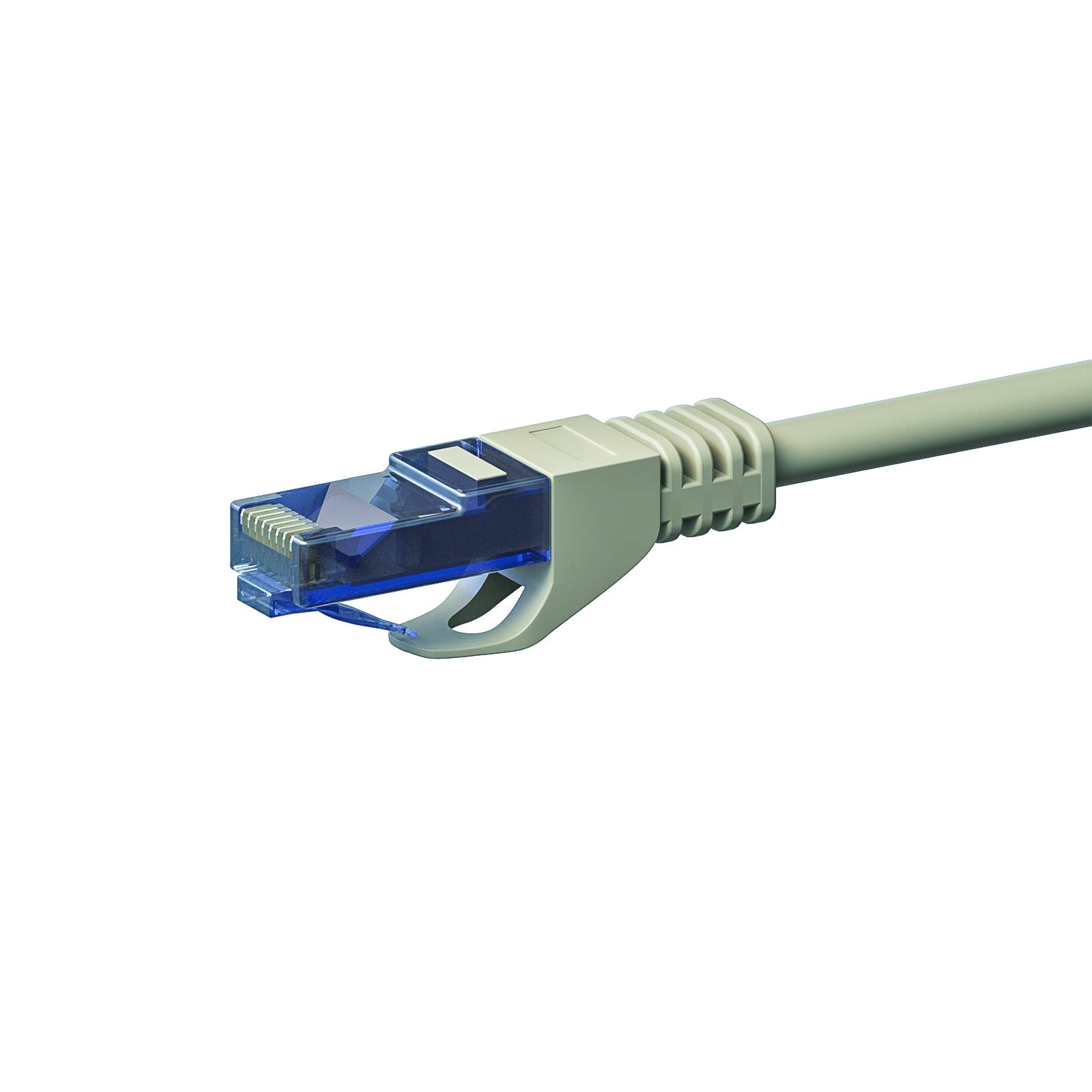 Danicom - CAT6a Netzwerkkabel 100% Kupfer - U/UTP - 2 Meter - Grau