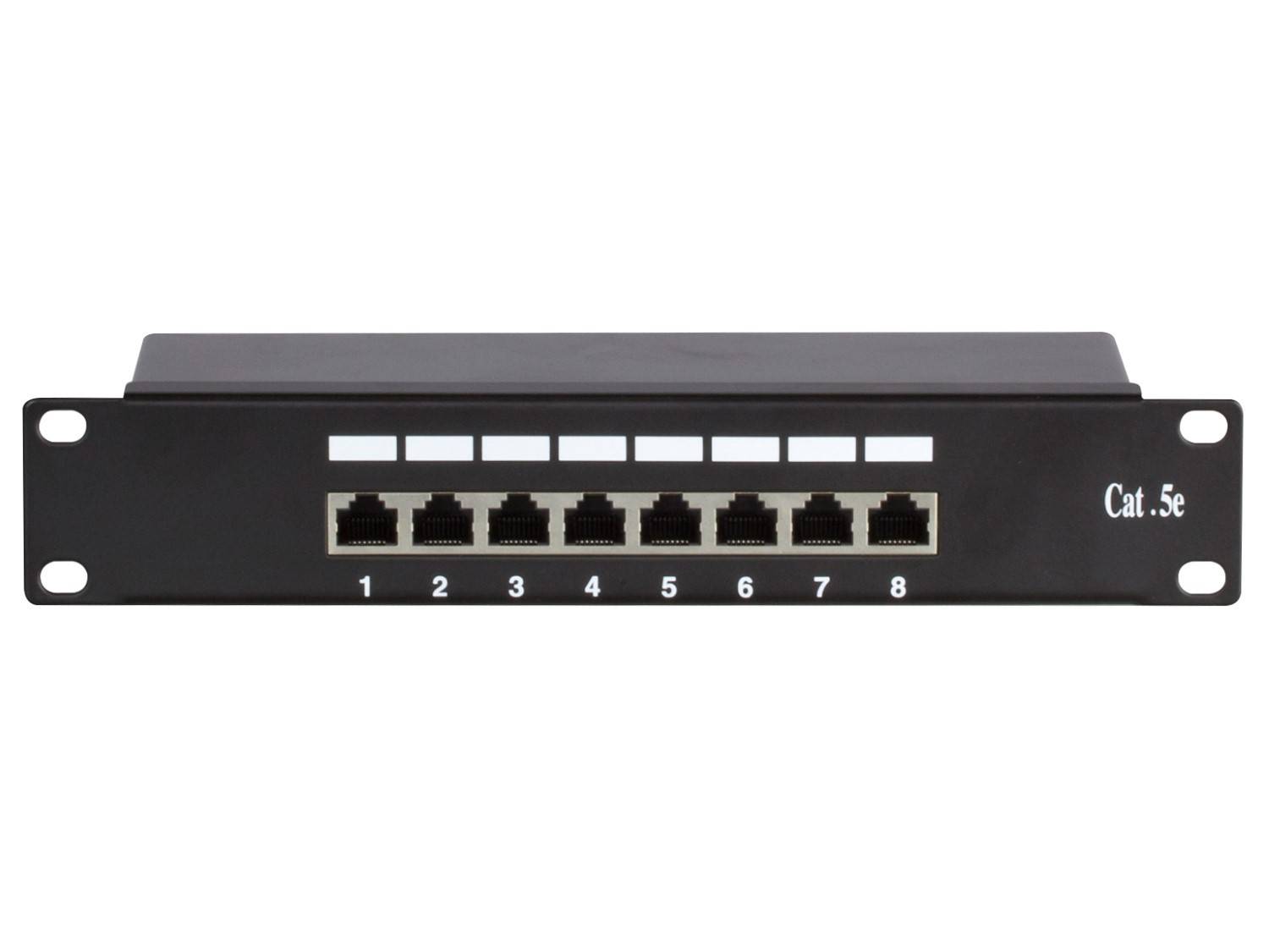 Danicom - Patchpanel 10”, 8-fach FTP Patchpanel CAT 5e