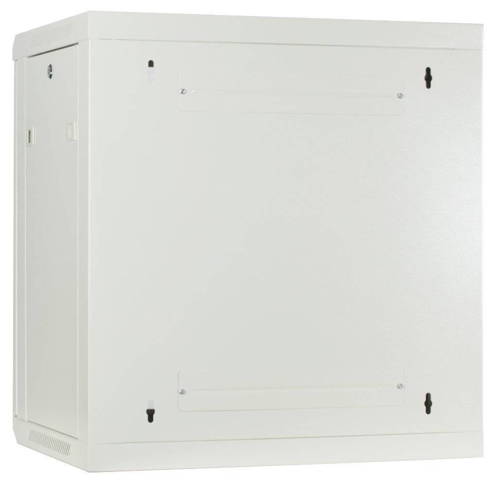 Danicom - 12 HE Serverschrank, Wandgehäuse, mit Glastür, Weiß, (BxTxH) 600 x 450 x 634mm
