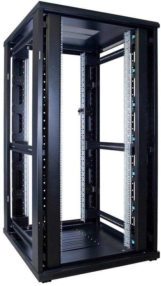 Danicom - 32 HE 19” Serverschrank, mit perforierter Fronttür (BxTxH) 800 x 1000 x 1600mm