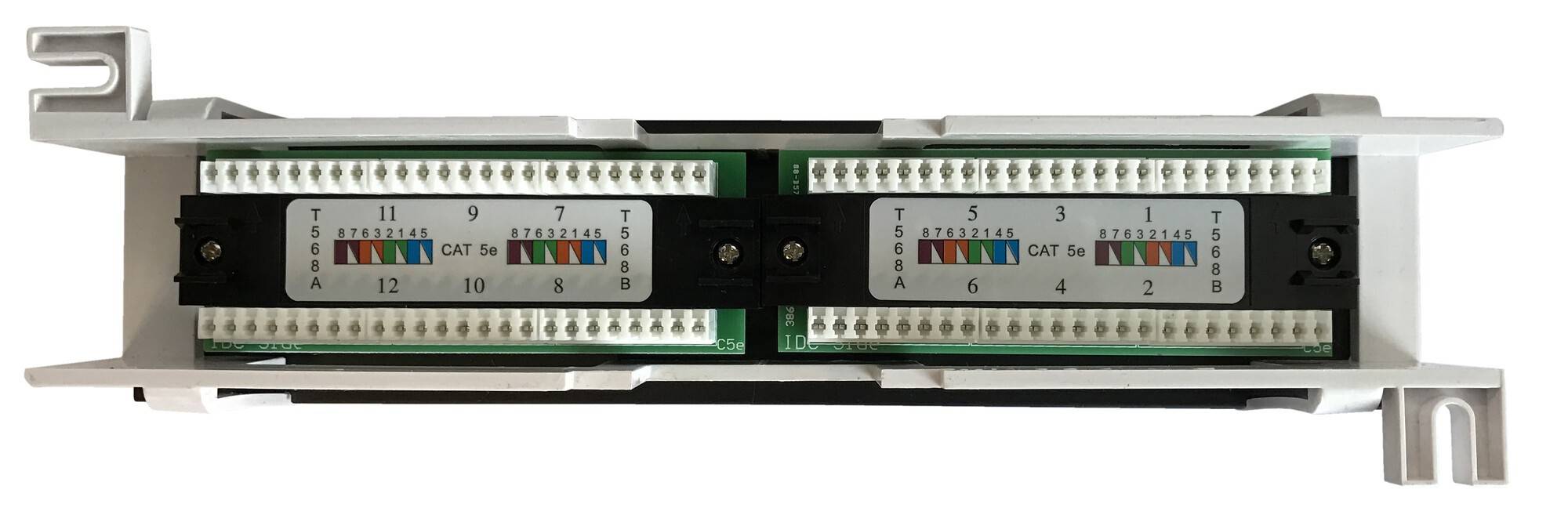 Danicom - CAT 5e Wand Patchpanel, 12-fach UTP