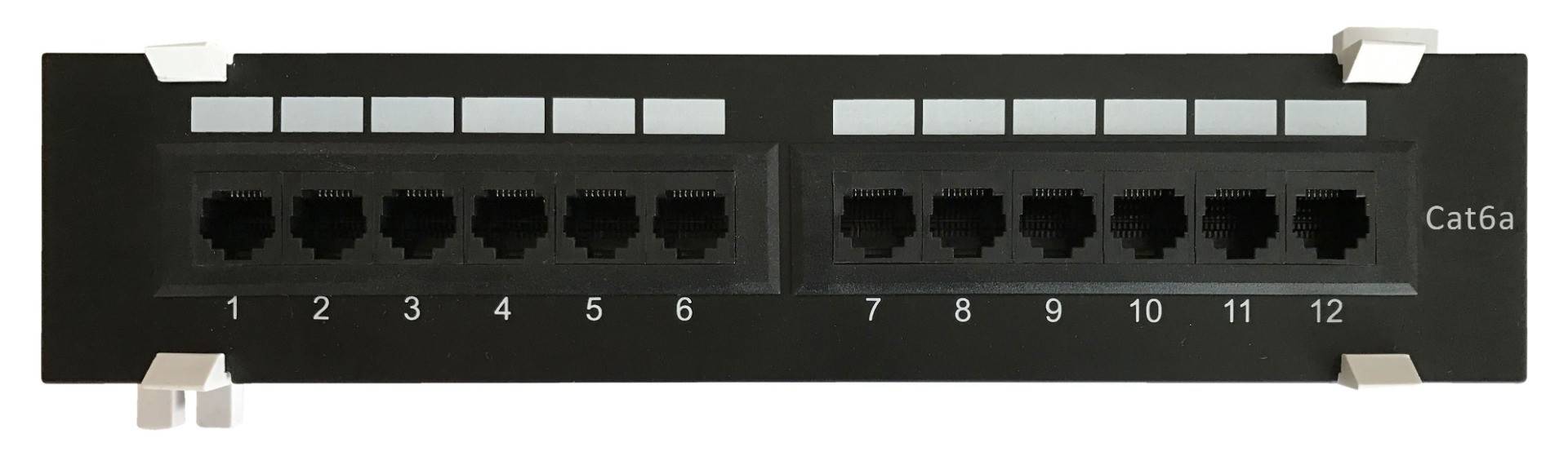 Danicom - CAT 6a Wand Patchpanel, 12-fach UTP