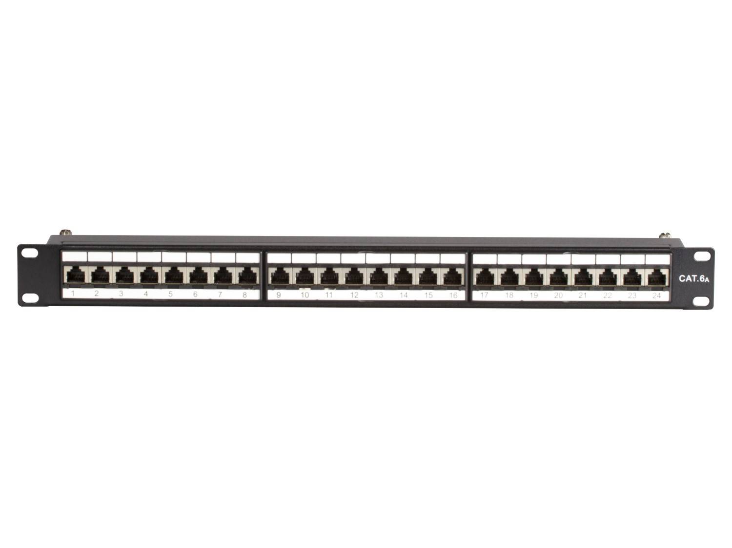 Danicom - Patchpanel 19" CAT 6a STP - 24 ports