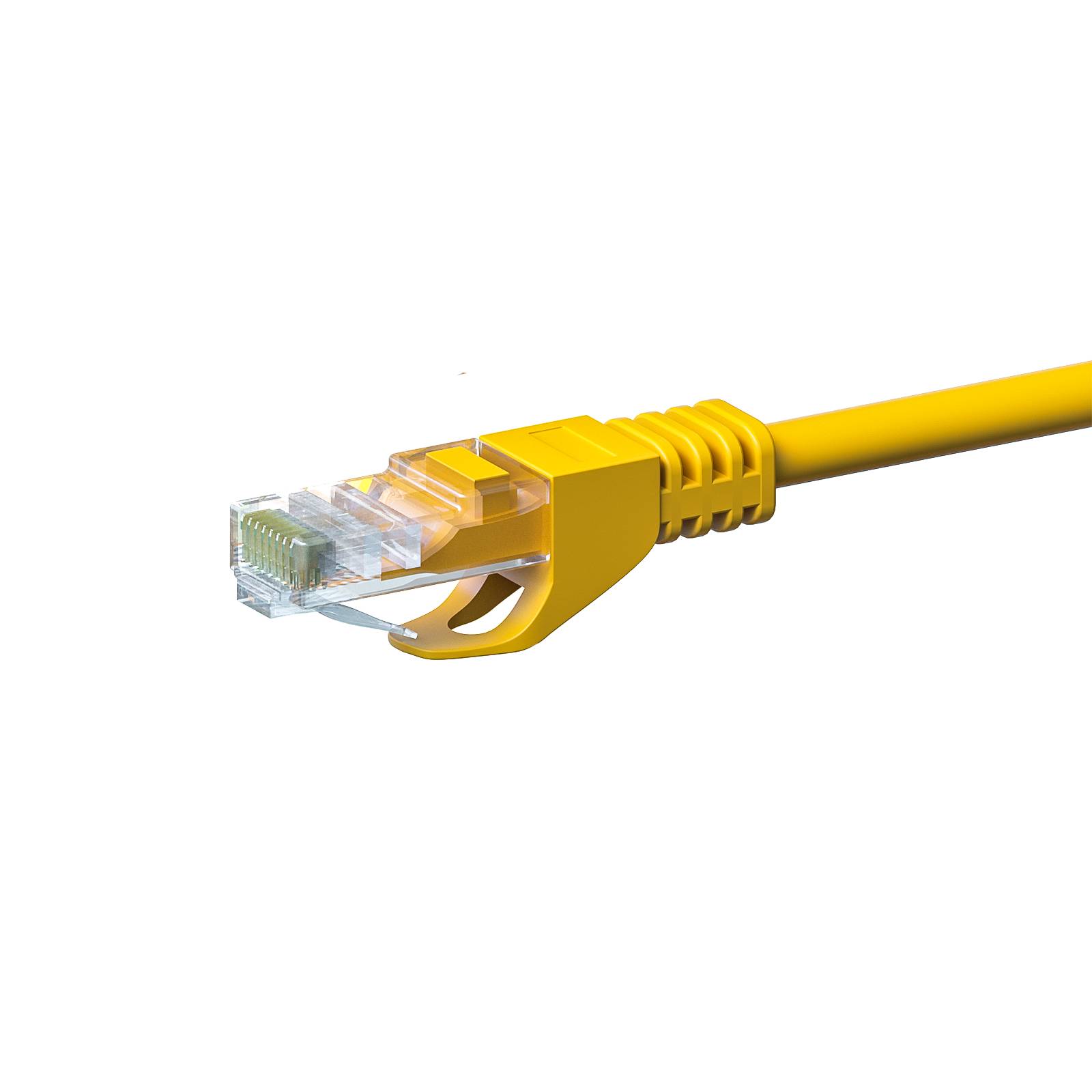 Danicom - CAT 5e Netzwerkkabel U/UTP – 2 Meter - Gelb - CCA