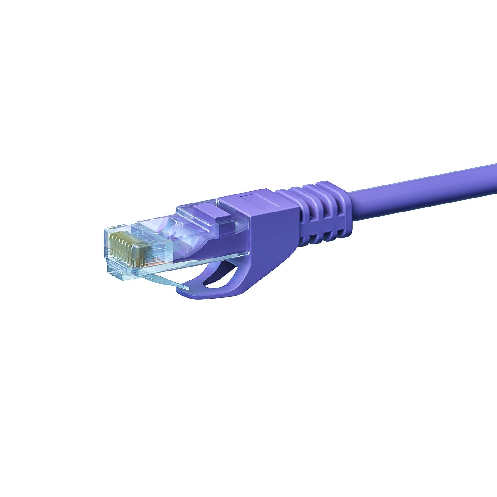 Danicom - CAT5e Netzwerkkabel, U/UTP, 30 meter, Viollett, 100% Kupfer
