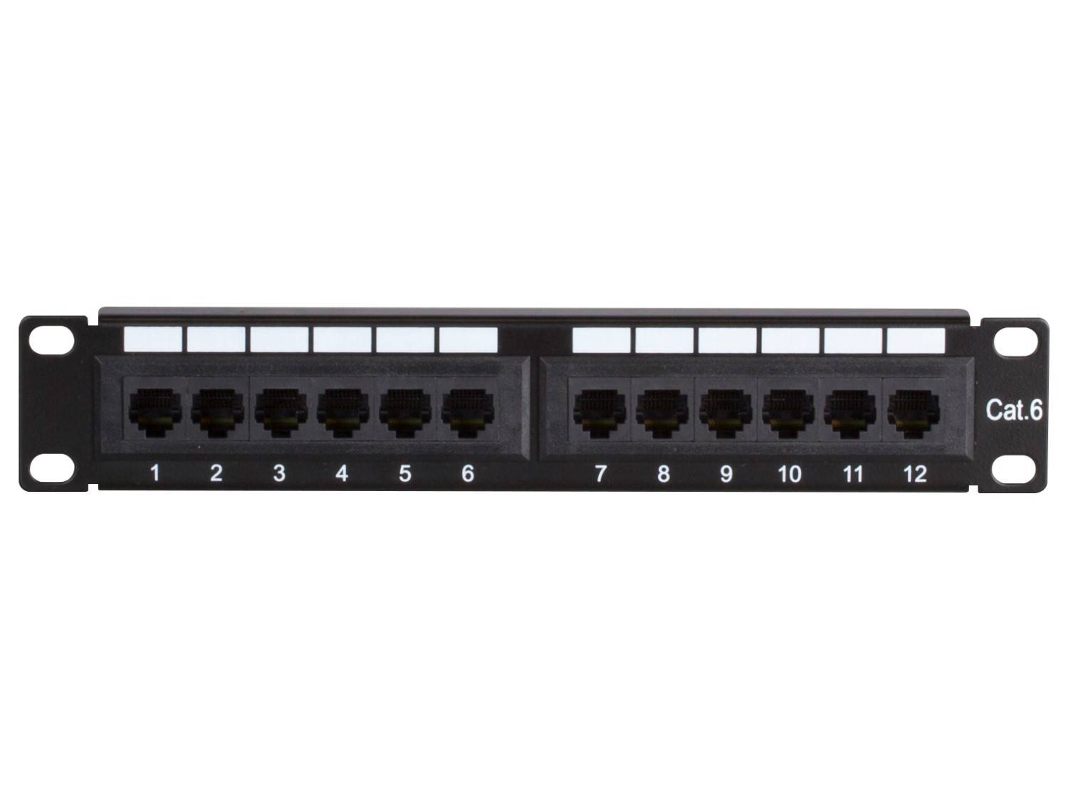 Danicom - Patchpanel 10”, 12-fach UTP Patchpanel CAT 6