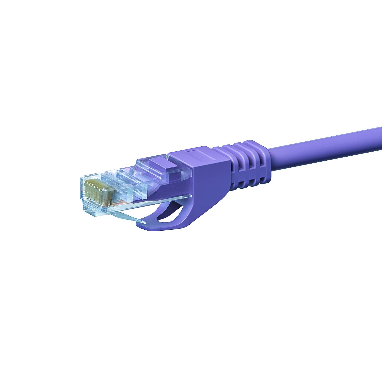 Danicom - CAT 5e Netzwerkkabel U/UTP – 1 Meter - Violett - CCA