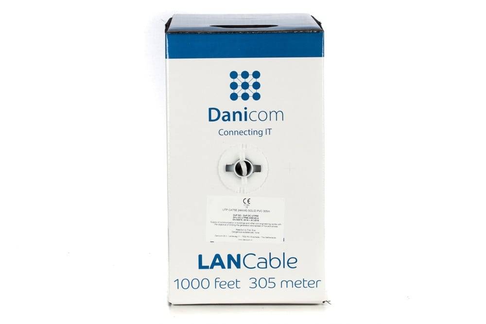 Danicom - DANICOM CAT5E UTP 305m Starrleiter - LSZH (Eca)