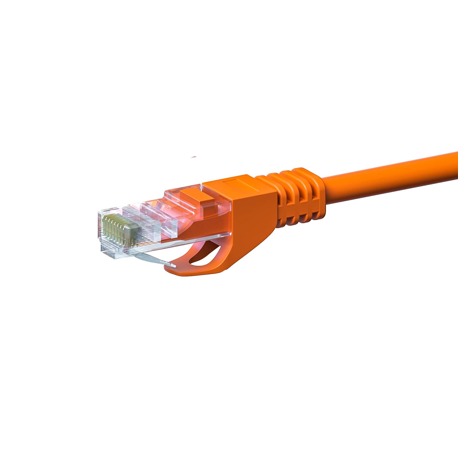 Danicom - CAT 5e Netzwerkkabel U/UTP – 1 Meter - Orange - CCA