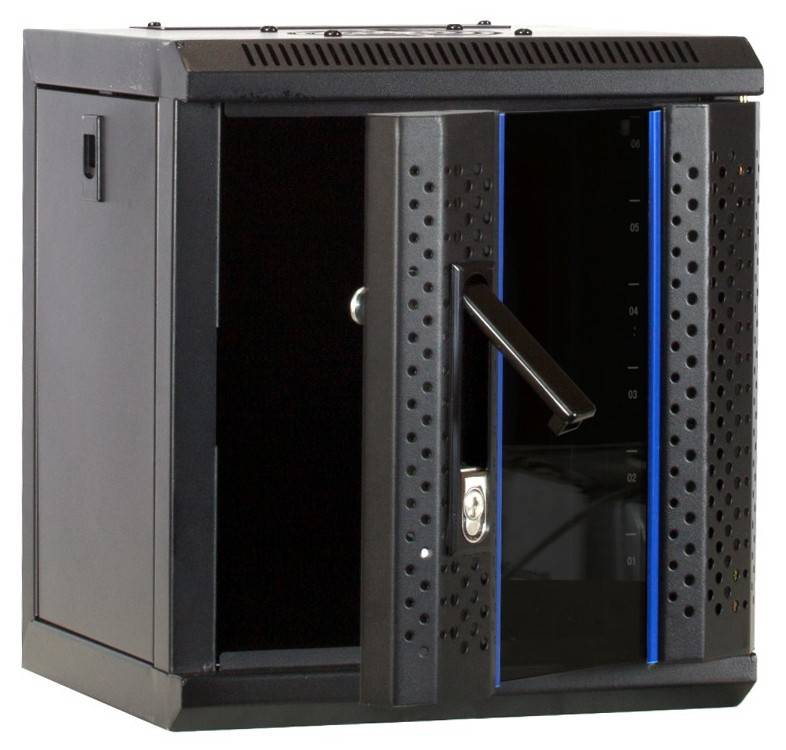 Danicom - 4 HE, 10” Serverschrank, mit Glastür, (BxTxH) 312x310x264mm
