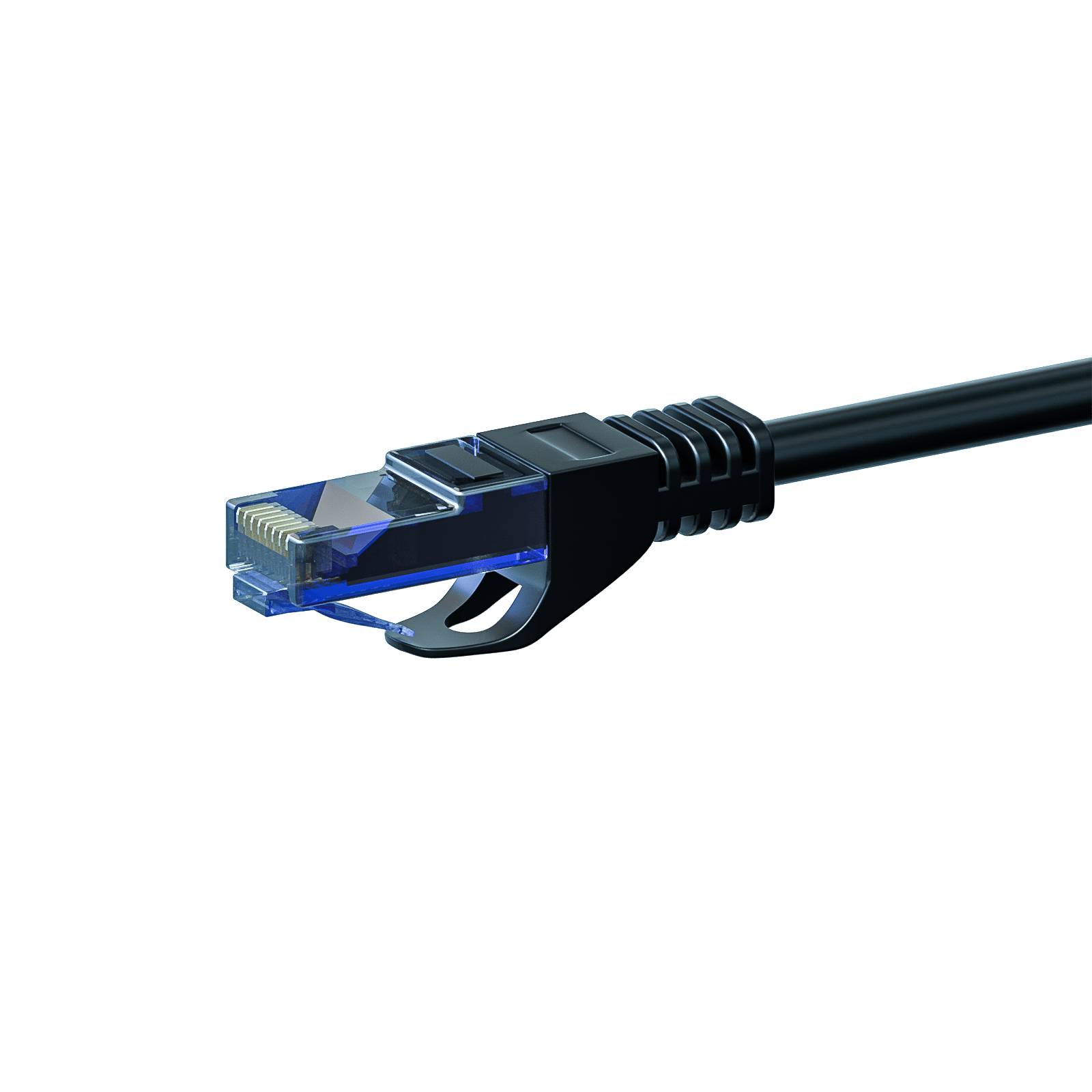 Danicom - CAT6a Netzwerkkabel 100% Kupfer - U/UTP - 5 Meter - Schwarz