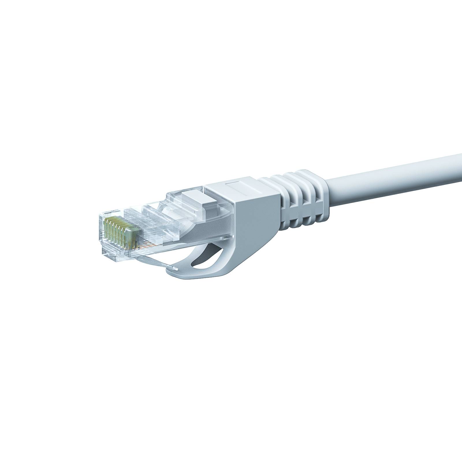 Danicom - CAT 5e Netzwerkkabel U/UTP – 2 Meter - Weiß - CCA