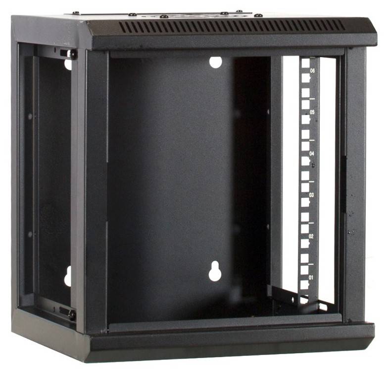 Danicom - 6 HE, 10" Serverschrank, mit Glastür, (BxTxH) 312x310x352mm