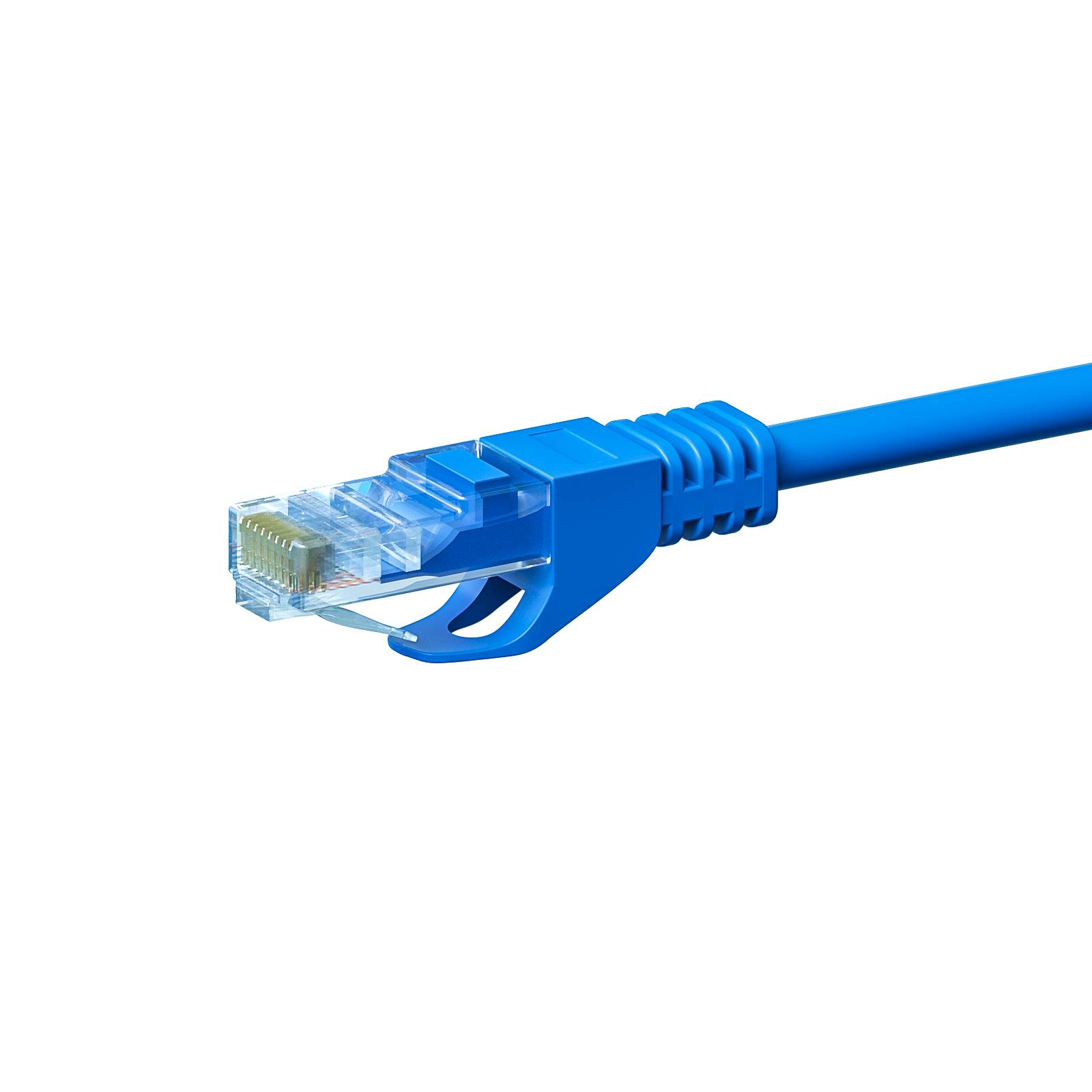 Danicom - CAT 5e Netzwerkkabel U/UTP – 0.25 Meter - Blau - CCA
