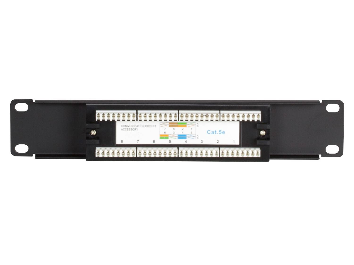 Danicom - Patchpanel 10”, 8-fach UTP Patchpanel CAT 5e