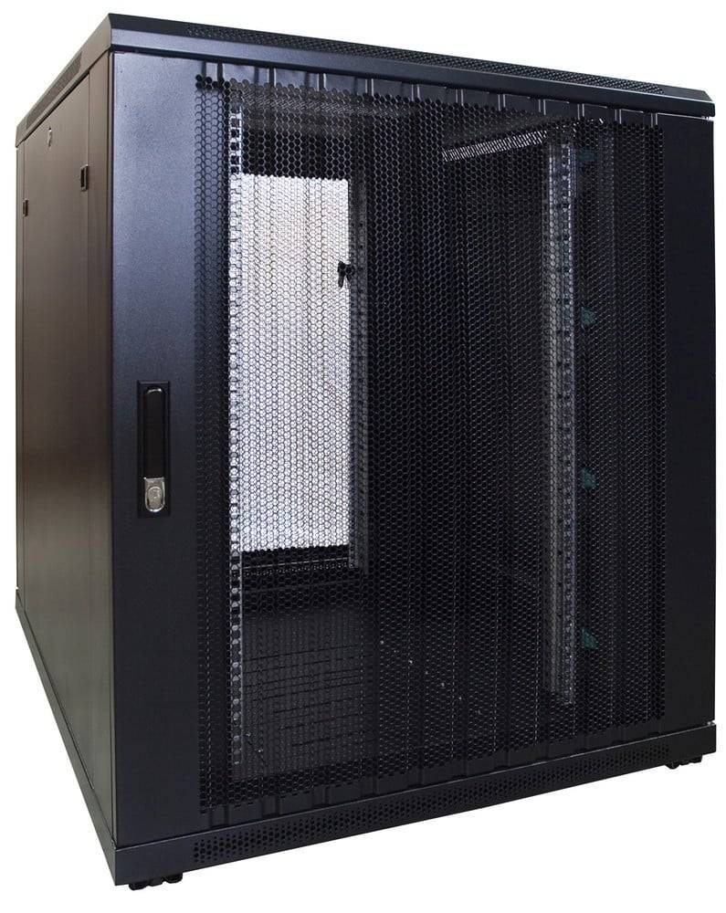 Danicom - 18 HE 19” Serverschrank, mit perforierter Fronttür (BxTxH) 800 x 1000 x 1000 mm