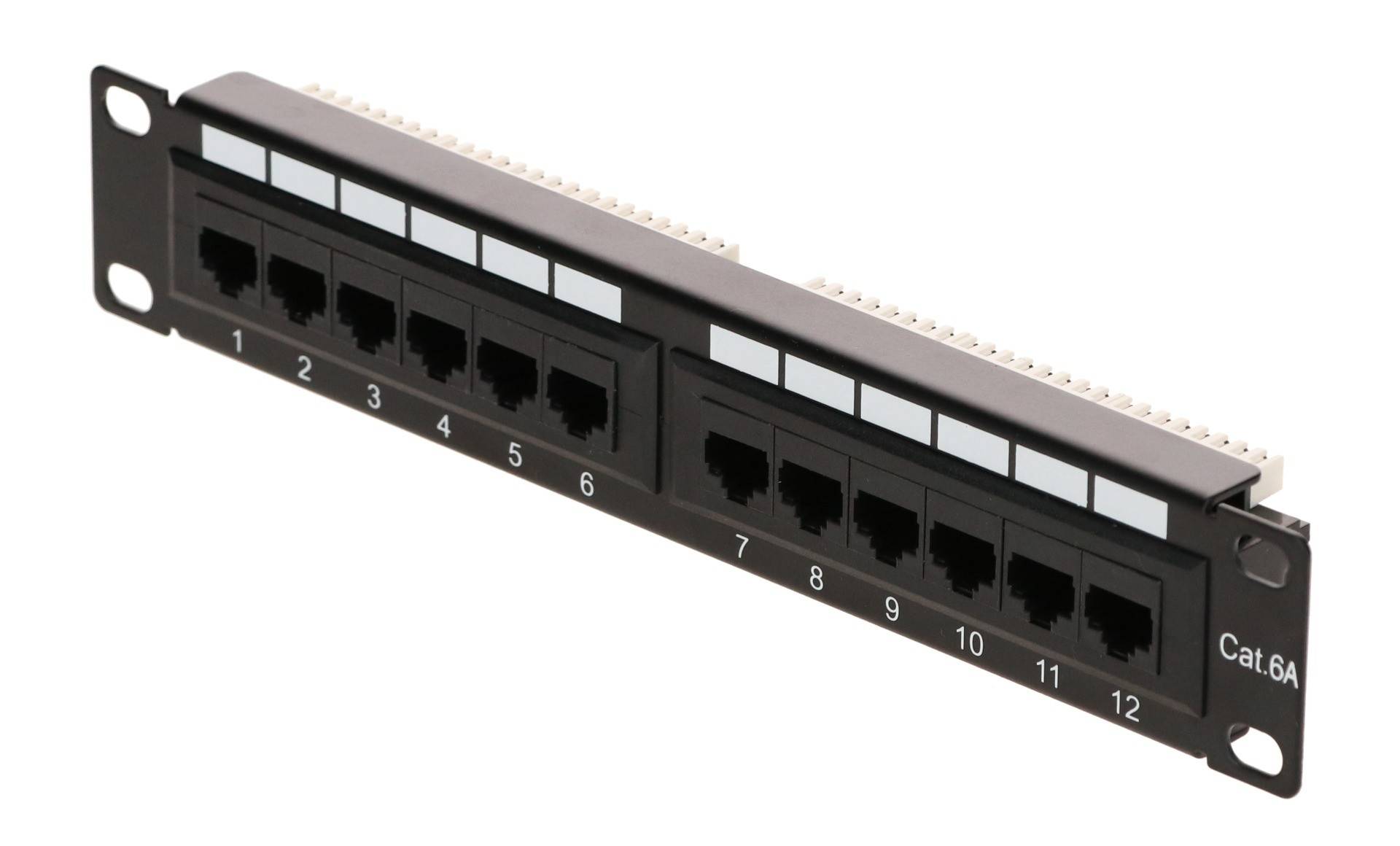 Danicom - Patchpanel 10”, 12-fach UTP Patchpanel CAT 6a