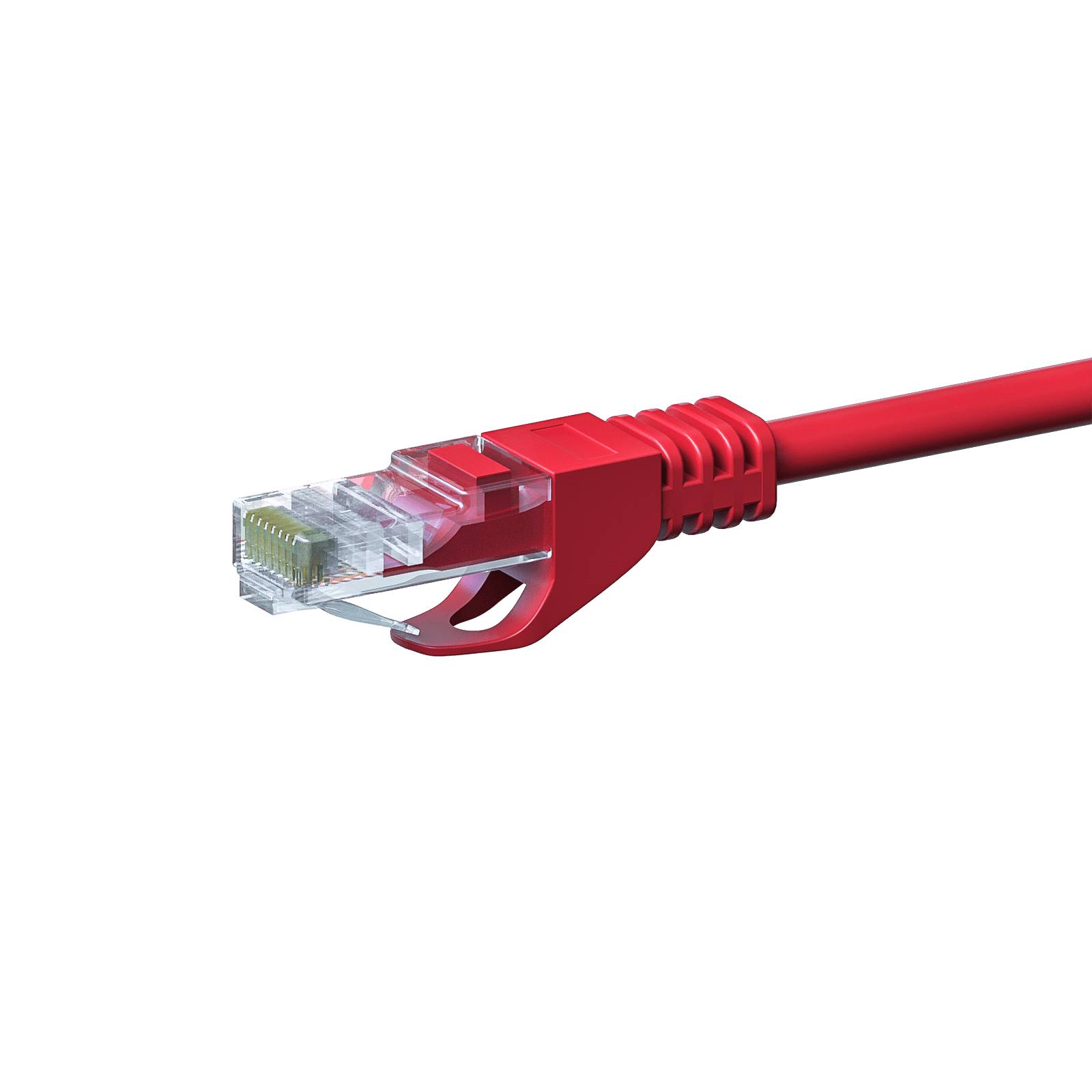 Danicom - CAT 5e Netzwerkkabel U/UTP – 2 Meter - Rot - CCA