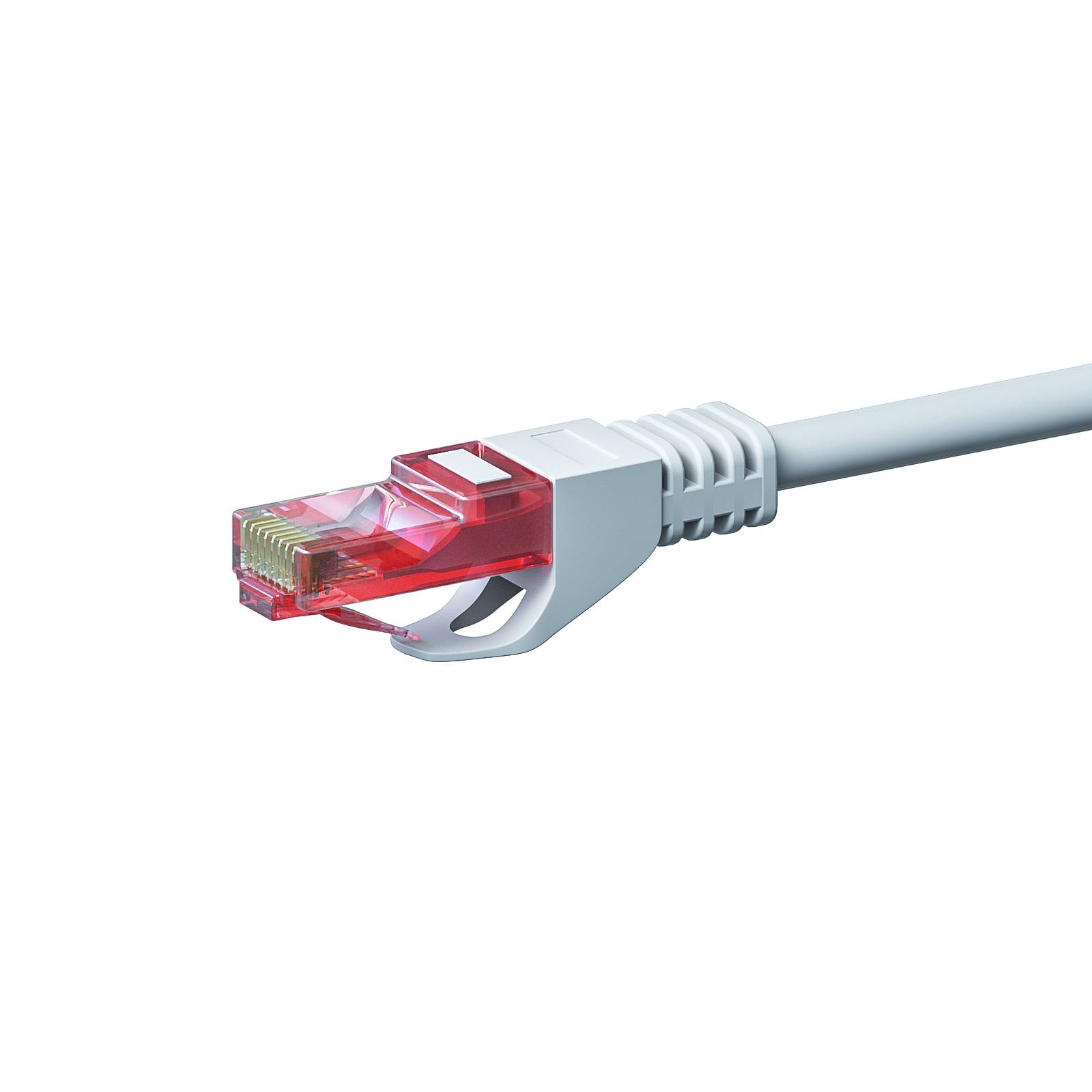 Danicom - CAT6 Netzwerkkabel, U/UTP, 7,5 Meter, Weiß, 100% Kupfer