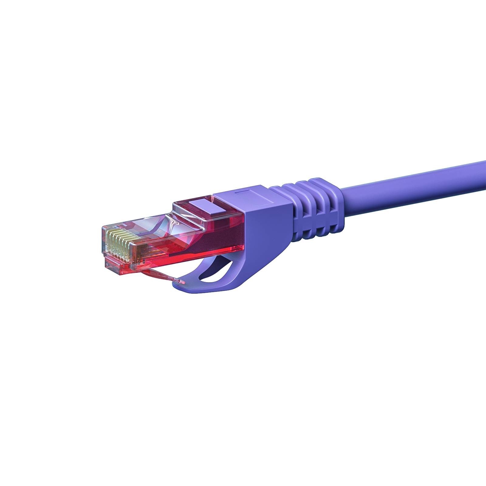 Danicom - CAT6 Netzwerkkabel, U/UTP, 15 meter, Viollett, 100% Kupfer