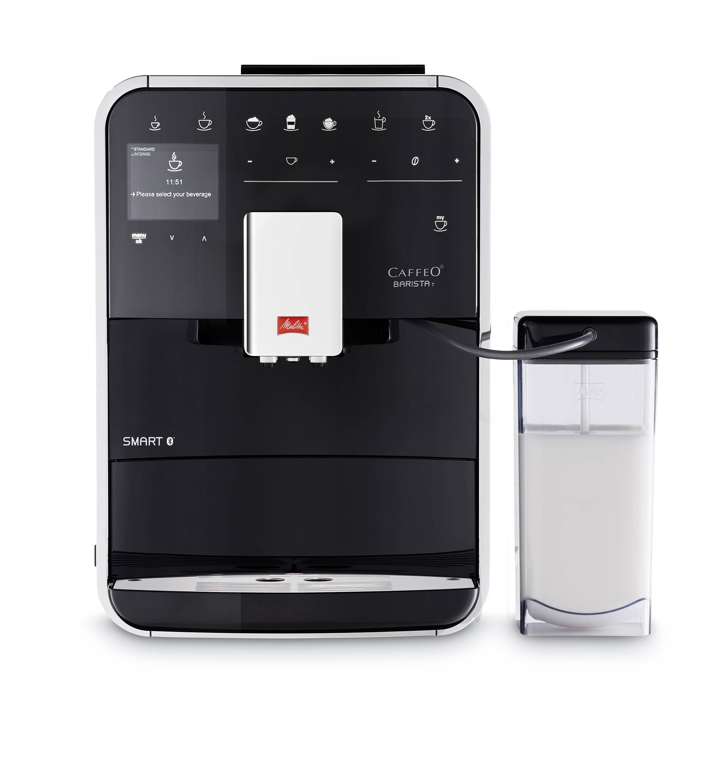 Melitta CAFFEO Barista T Smart F83/0-102 - Automatische Kaffeemaschine mit Milchaufschäumer