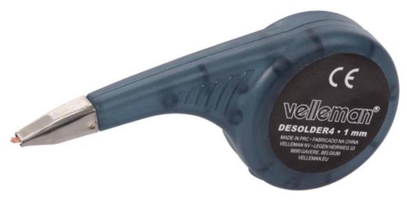 Velleman Entlötlitze 4er Set, Breiten 1mm - 2.5 mm, Länge 150 cm, wasserdichtes Gehäuse