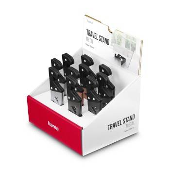 hama 00125119 Metall-Halterung "Travel" für Tablets und Smartphones, 10 Stück im Display