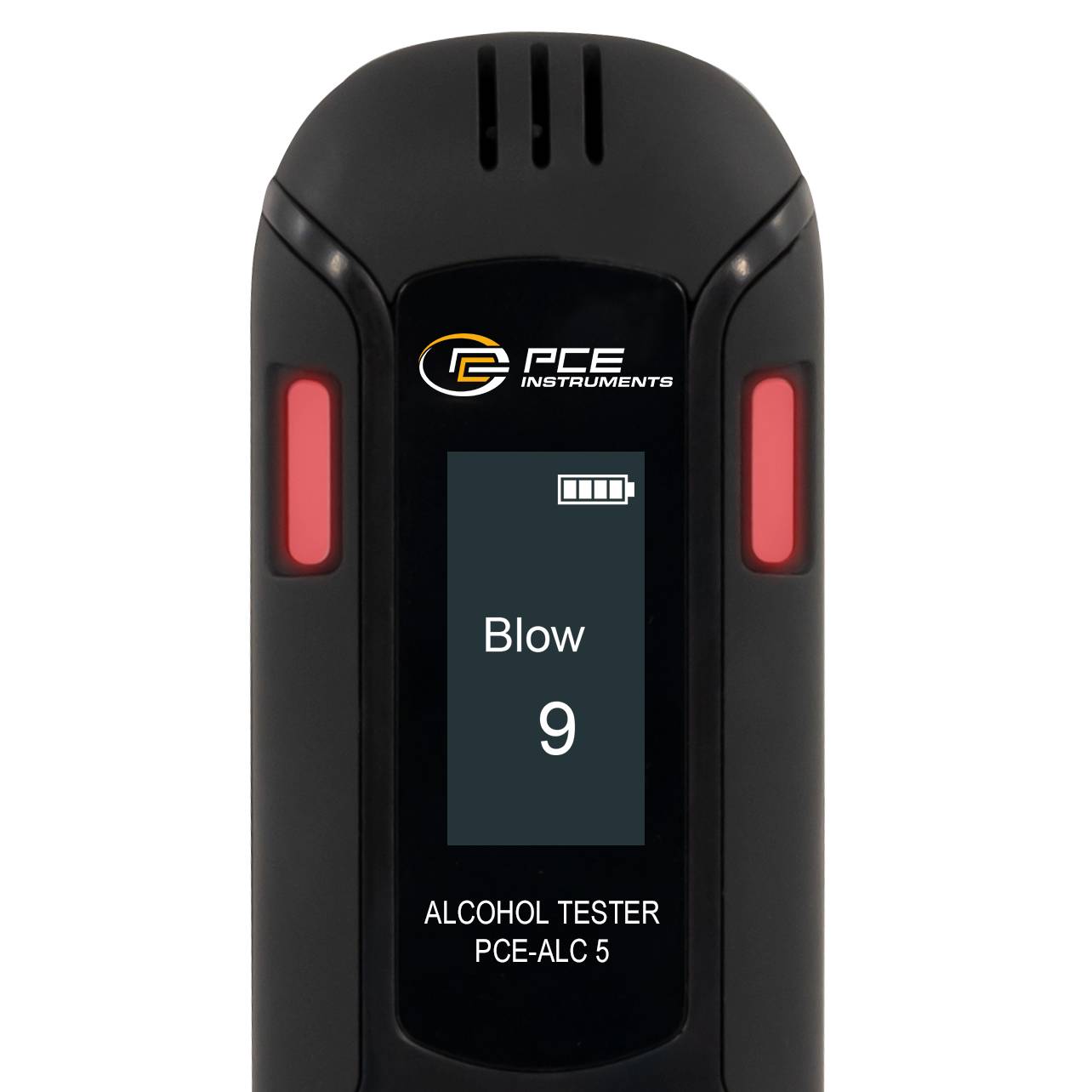 PCE Instruments PCE-ALC 5 Alkoholtester Schwarz 0.01 bis 0.2 ‰ Alarm, inkl. Display