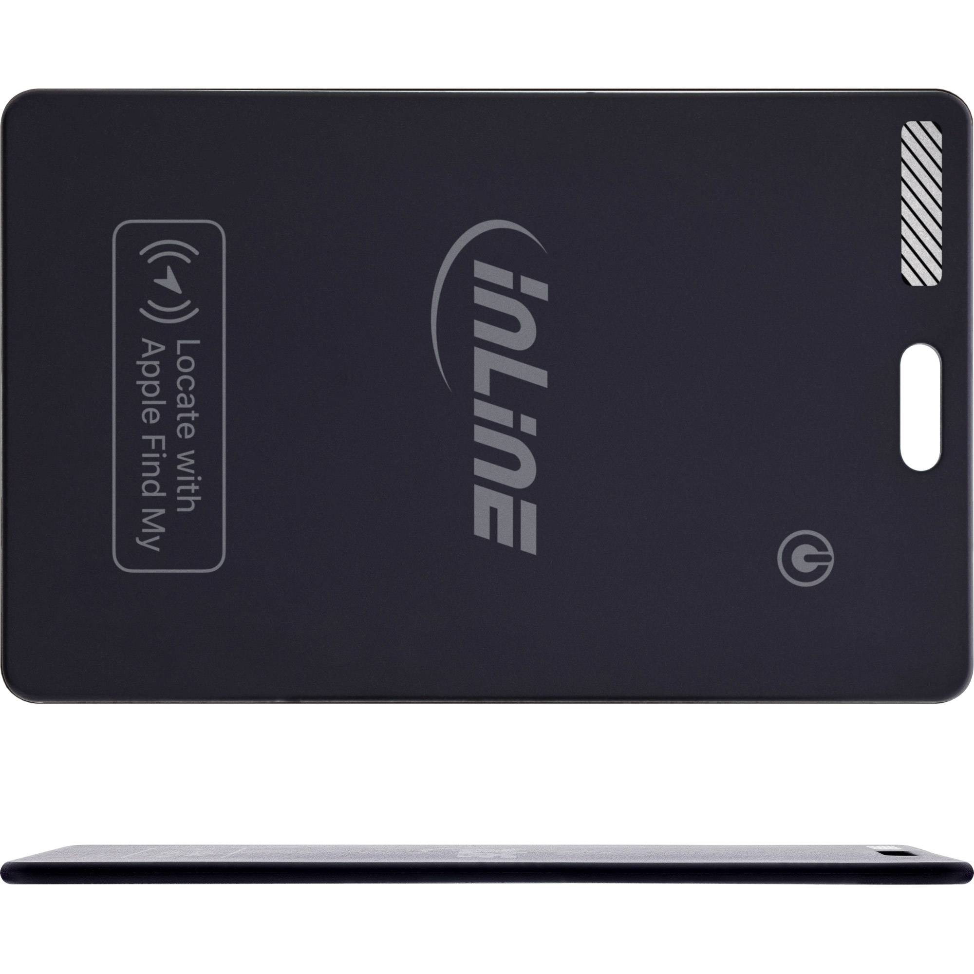 InLine® Wallet Finder, smarte Karte für die Geldbörse, Qi-Aufladung,100mAh, IPX5 Eingabe / DAC