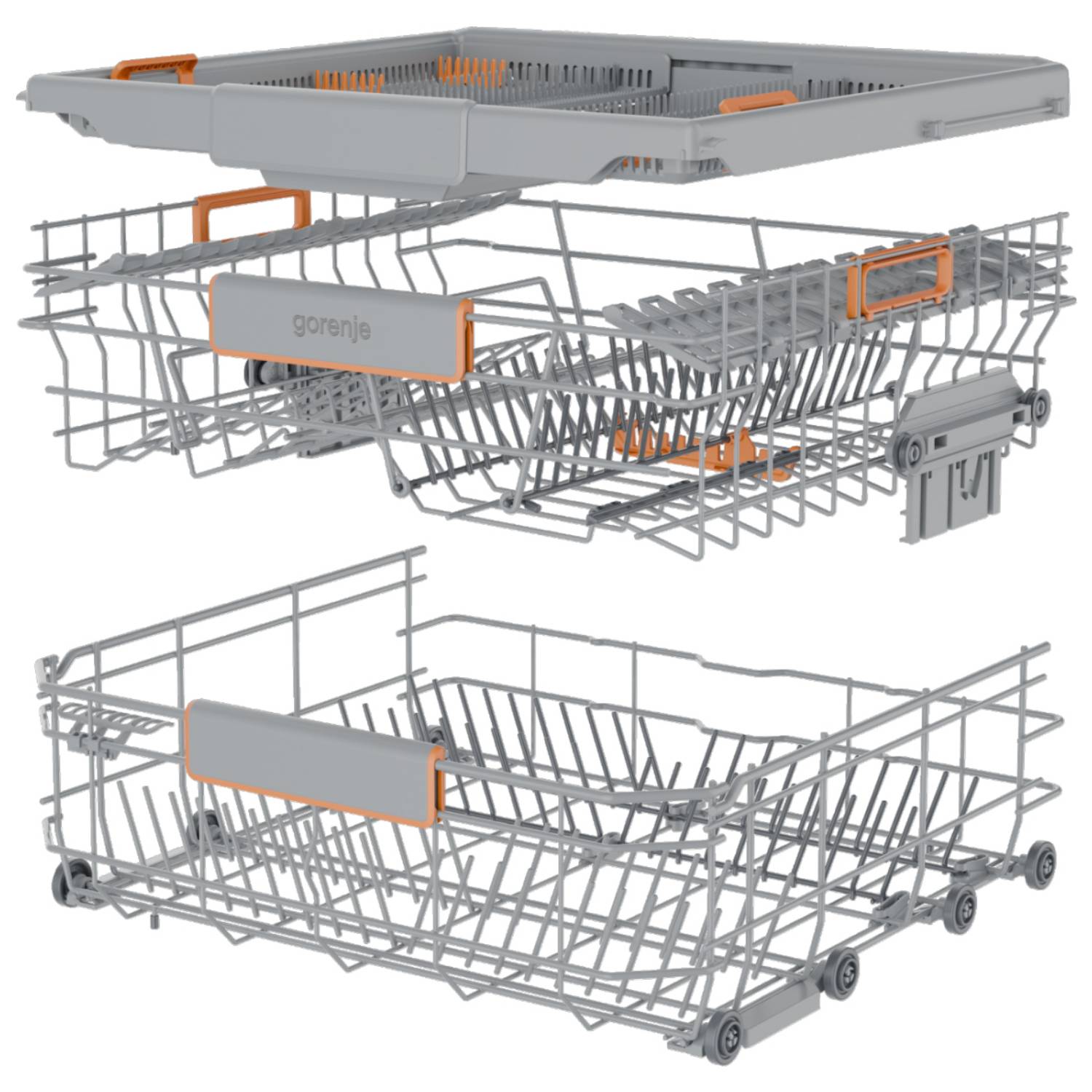 Gorenje Geschirrspüler GV663A66, Voll integriert, Standardgröße (60 cm), Zusammenklappbar,