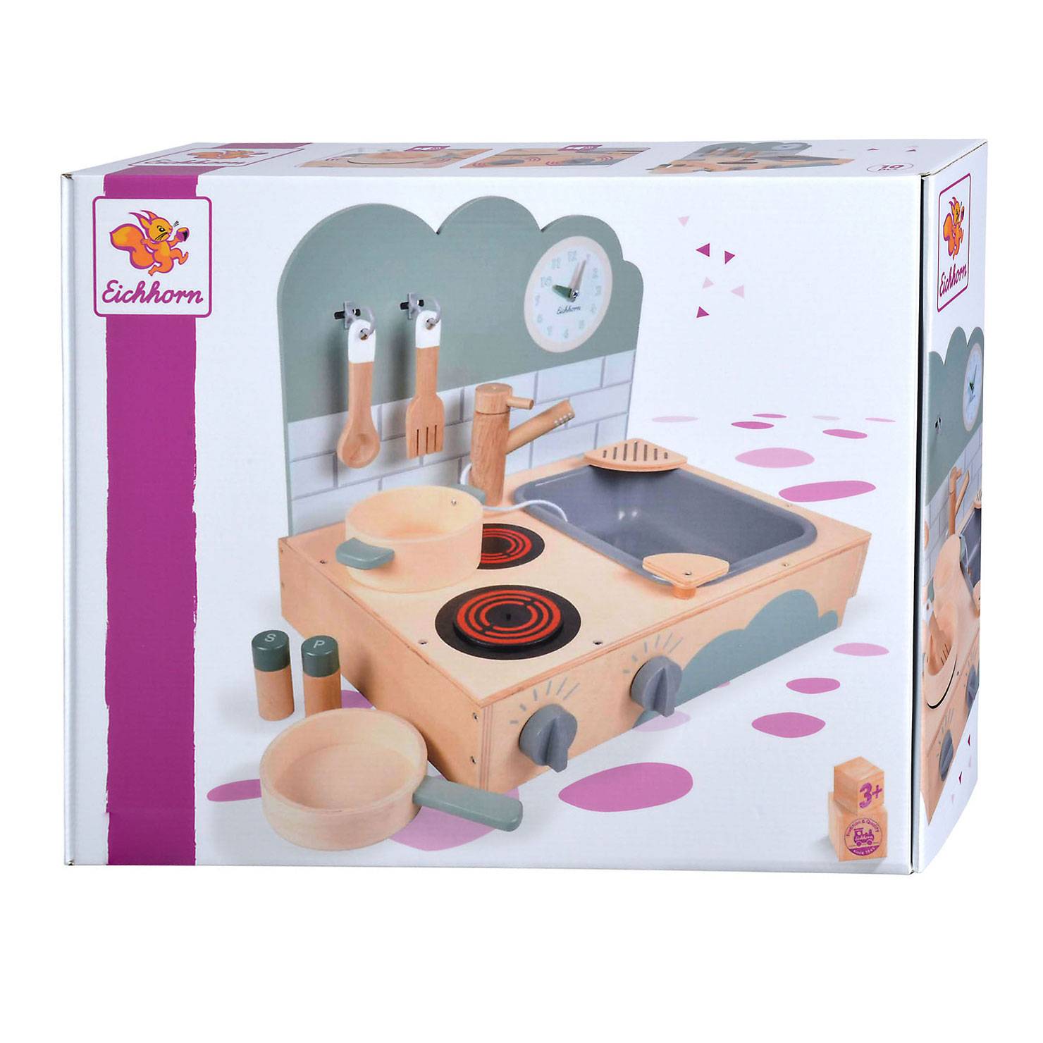 Eichhorn Holzküche zum Mitnehmen, 10dlg.